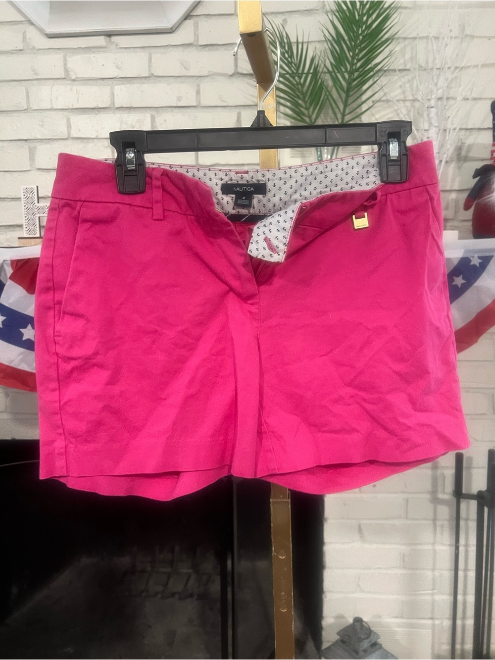 Nautica Bright Fuchsia Women’s Chino Shorts